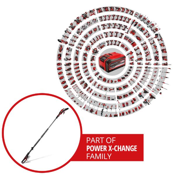 Einhell Professional PXC 18V GP-LC 18/20 Li T BL Cordless 20cm Brushless Pole Pruner - Bare Unit