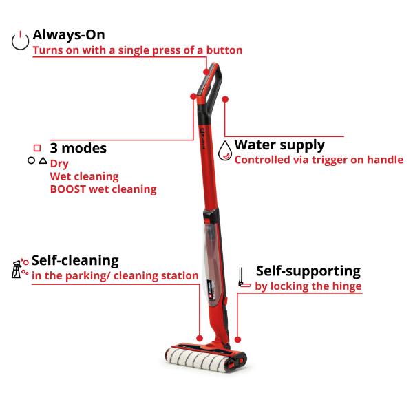 Einhell PXC 18V CLEANEXXO Cordless Hard Floor Cleaner - Bare Unit