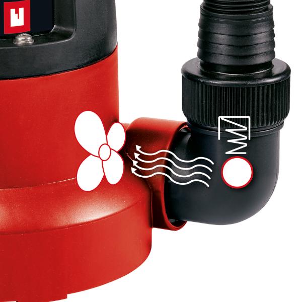 Einhell GC-SP 3580 LL 350W Submersible Clear Water Low Level Pump, 8000 L/H 230V