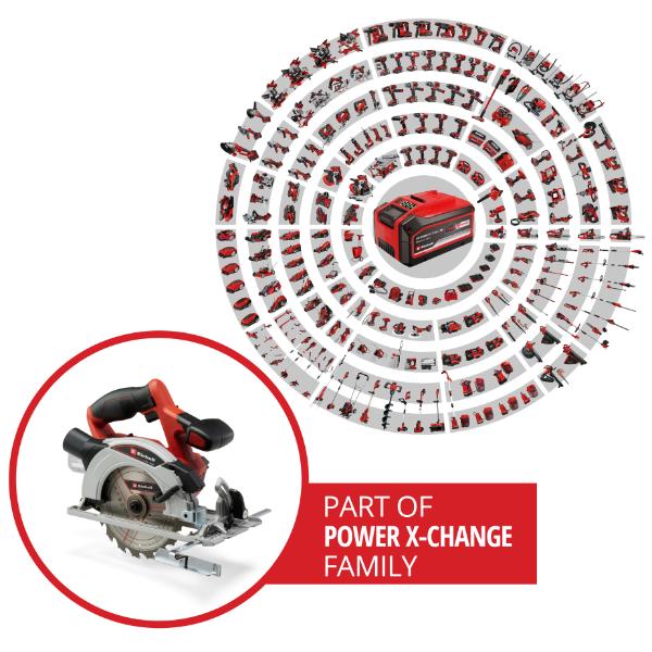 Einhell PXC 18V TE-CS 18/165-1 Li 165mm Circular Saw
