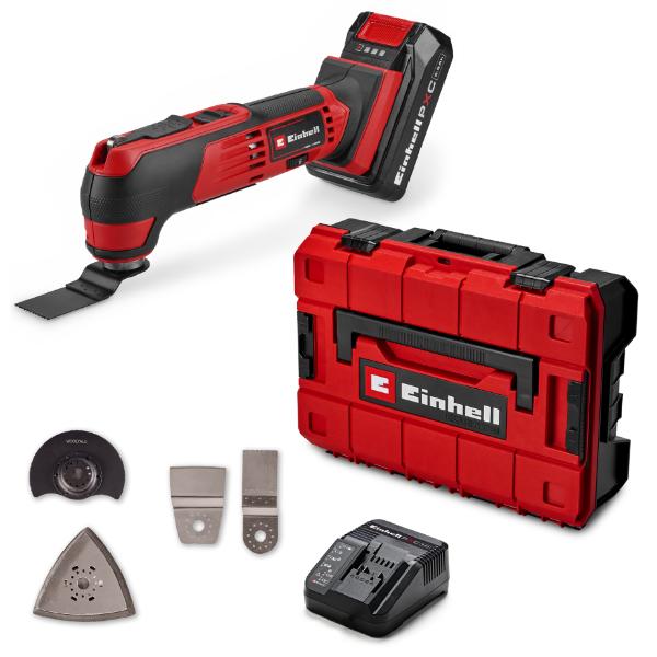 Einhell PXC 18V TE-MG 18/1 Li Multi Tool Kit 1 x 2.5Ah In E Case