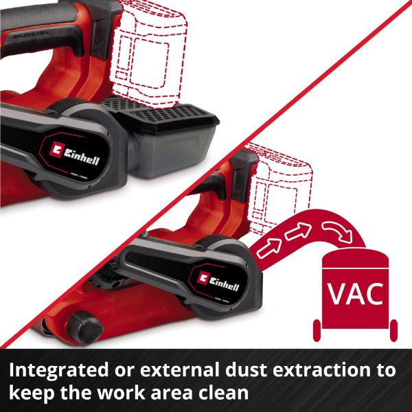 Einhell Professional PXC 18V TP-BS 18/457 Li Brushless Belt Sander - Bare Unit