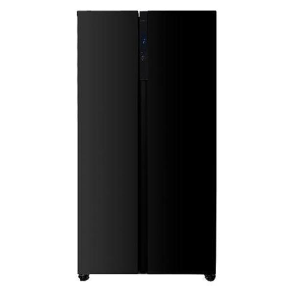 Belling 900m Black/Steel American Style Fridge Freezer - E Rated