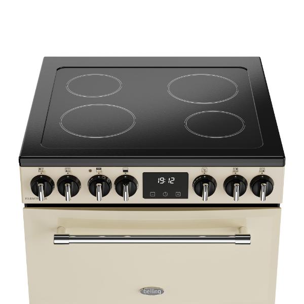Belling 60cm Mini Farmhouse Slot in Cooker Cream FH60ECRM AA Rated