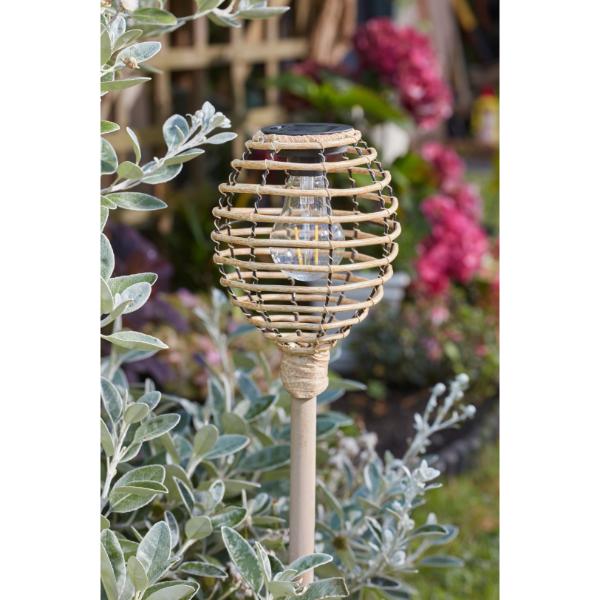 Smart Garden Lumina Faux Rattan Stake Light 70cm - Natural