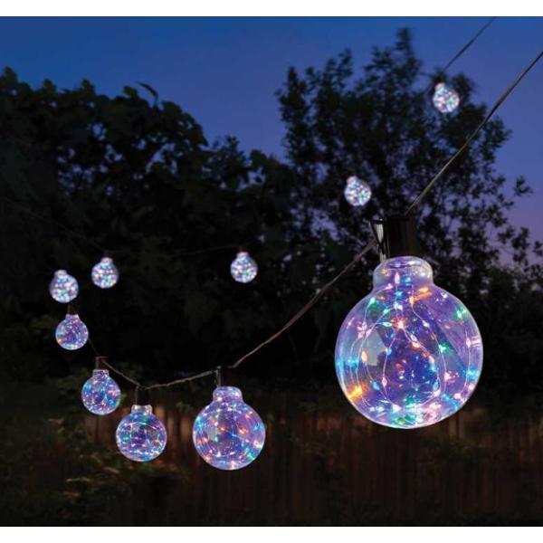 Smart Garden Low Voltage Galaxy Festoon Firefly String Lights - Multi Coloured - Set of 20
