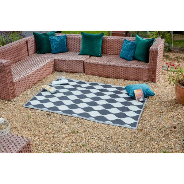 Smart Garden Outside In Designs Triton Onyx Alfresco Rug 150 x 210 cm
