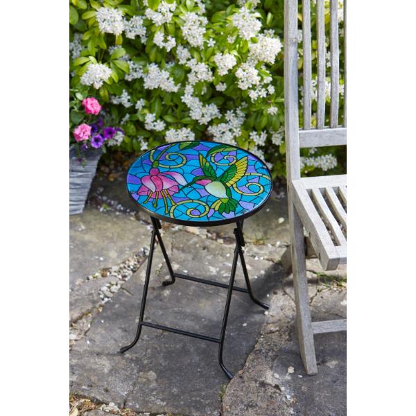 Smart Garden Flamboya Hummingbird Glass Table