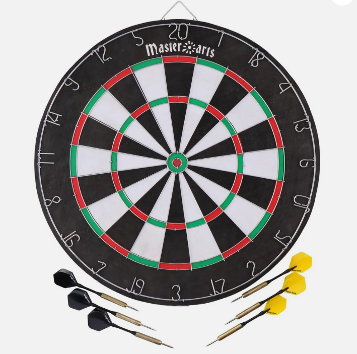 Large Dartboard Ø45x2cm With 6 Darts