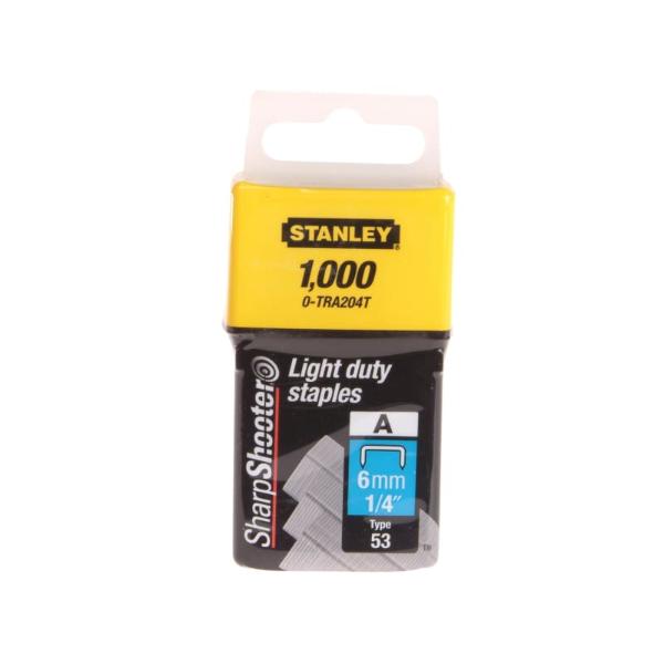 Stanley STA0TRA204T Light Duty Staple 6mm Pack of 1000