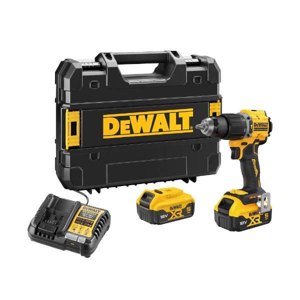 Dewalt 18V Combi Drill with 2 X 5A Batteries & Charger