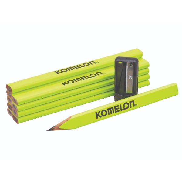 Komelon Carpenters Pencils & Sharpener Set