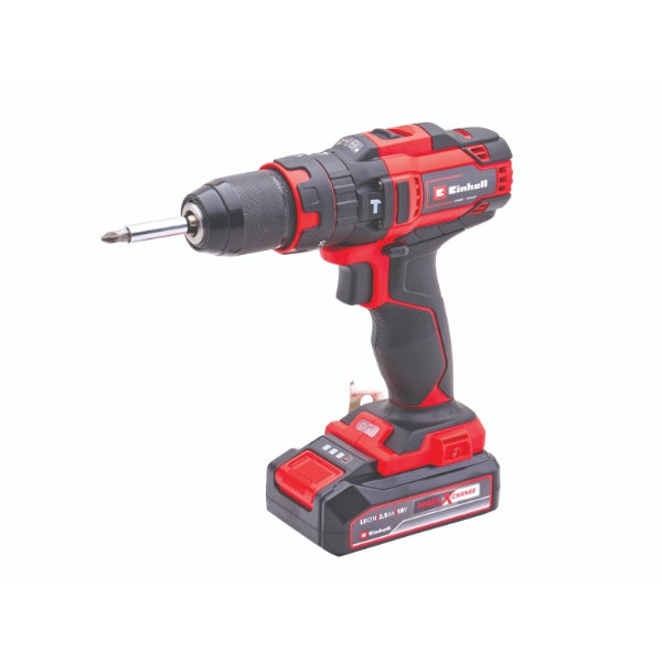Einhell 18V Combi Drill With A 2.5Ah Li-Ion Battery