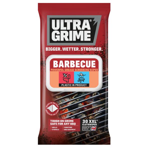 UltraGrime Life BBQ XXL Clothwipes - 30pk
