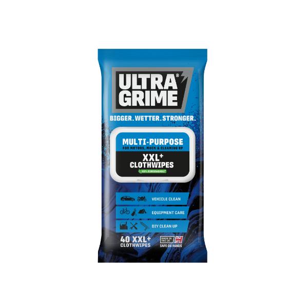 UltraGrime Life Multipurpose XXL Clothwipes - 40pk