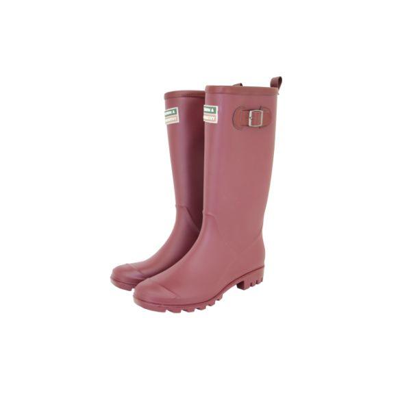 Town & Country Burford PVC Wellington Boots Aubergine Size 7