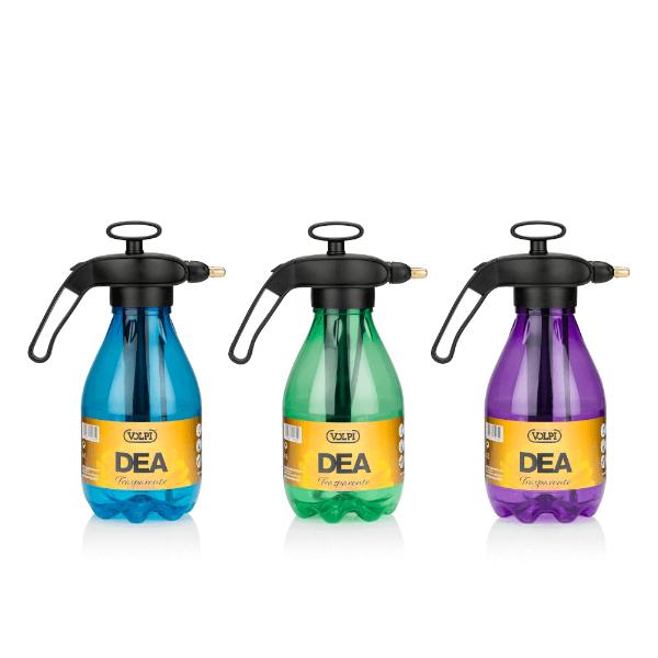 Volpi 2L Multi Colour Transparent Pressure Sprayer