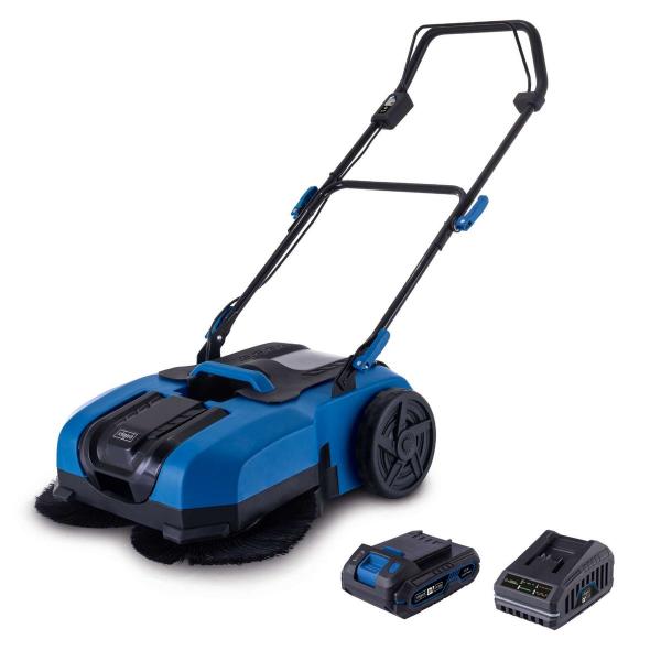 Scheppach 20V Battery Power Sweeper With 2 Ah Kit & Charger