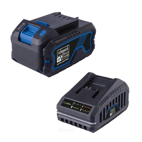 Scheppach Starter-Kit 4.0 Sbsk4.0 -4Ah Battery And Charger