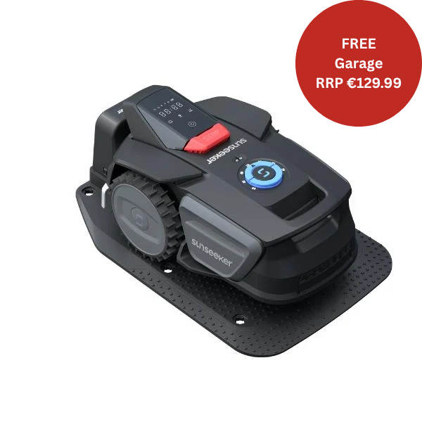 Sunseeker V1 Wire Free Vision Ai Robotic Lawn Mower with Garage 300m2