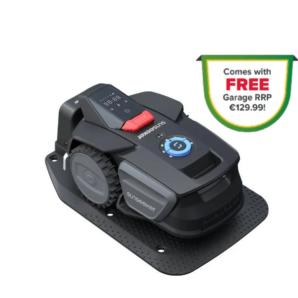 Sunseeker V1 Wire Free Vision Ai Robotic Lawn Mower with Garage 300m2