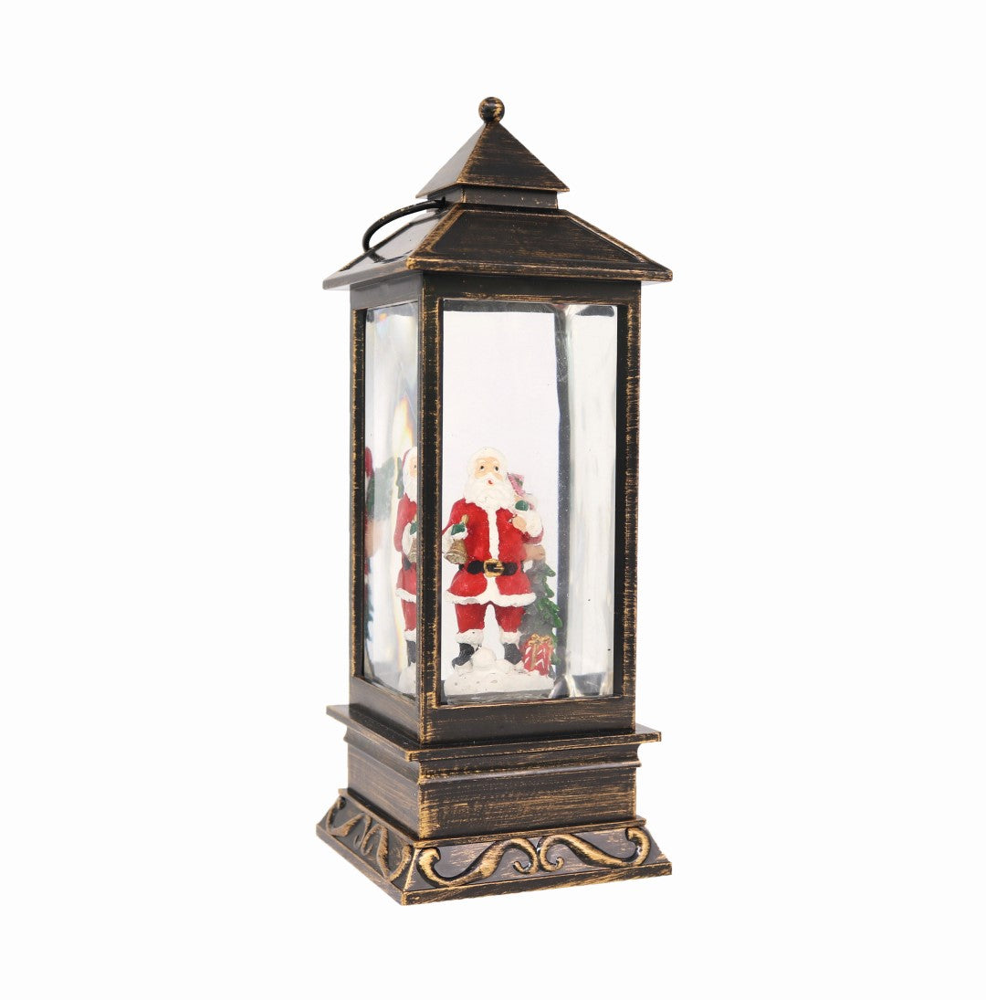 Three Kings Santa with tree Lantern Water Spinner