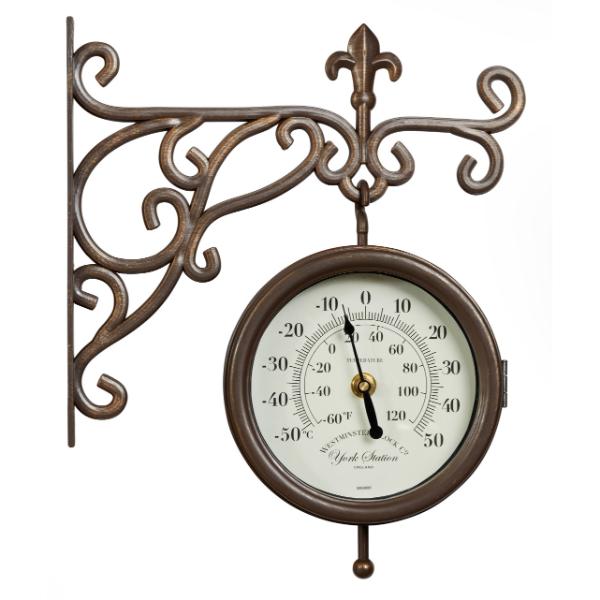 Smart Garden Outside In Designs York Clock Bronze 25cm