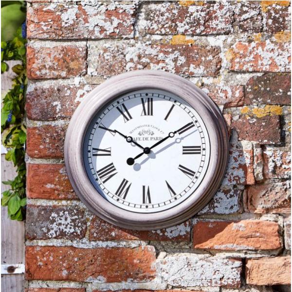 Smart Outside In Designs Biarritz 12" Clock Grey & Black