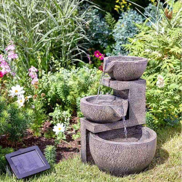 Smart Water Feature Solar Powered Genoa Cascade