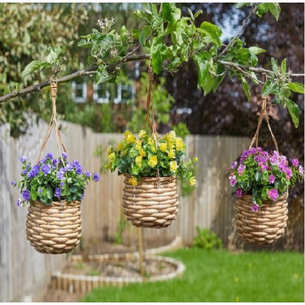 Smart Faux Décor Topiary Baskets -Basket Bouquet - Florets 33 X 16 X 16 cm