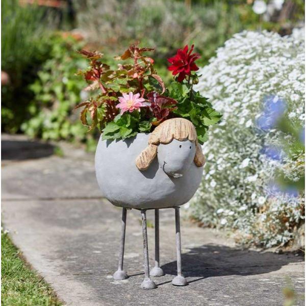 Smart Garden Décor Woodstone Sheep Planter