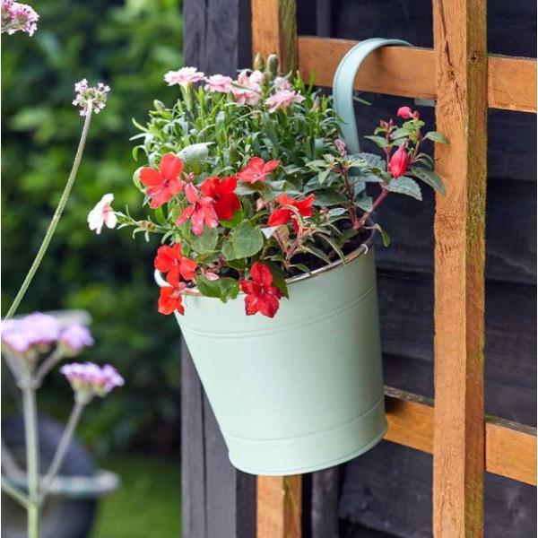 plant pot fence Smart Hanging And Patio Gardening 6In Fence & Balcony Hanging Pot