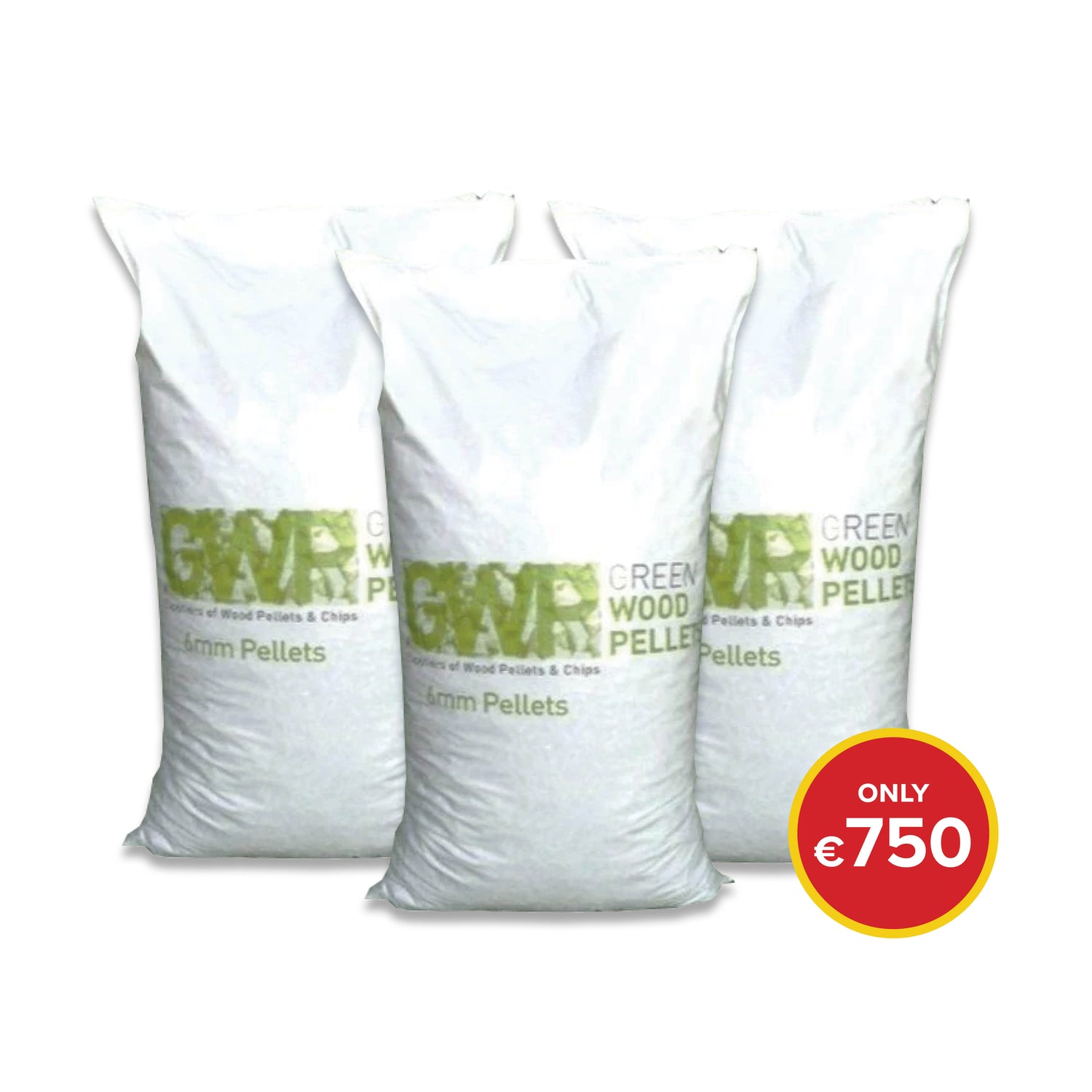 Buy 80 bags of 15kg Wood Pellets for €750