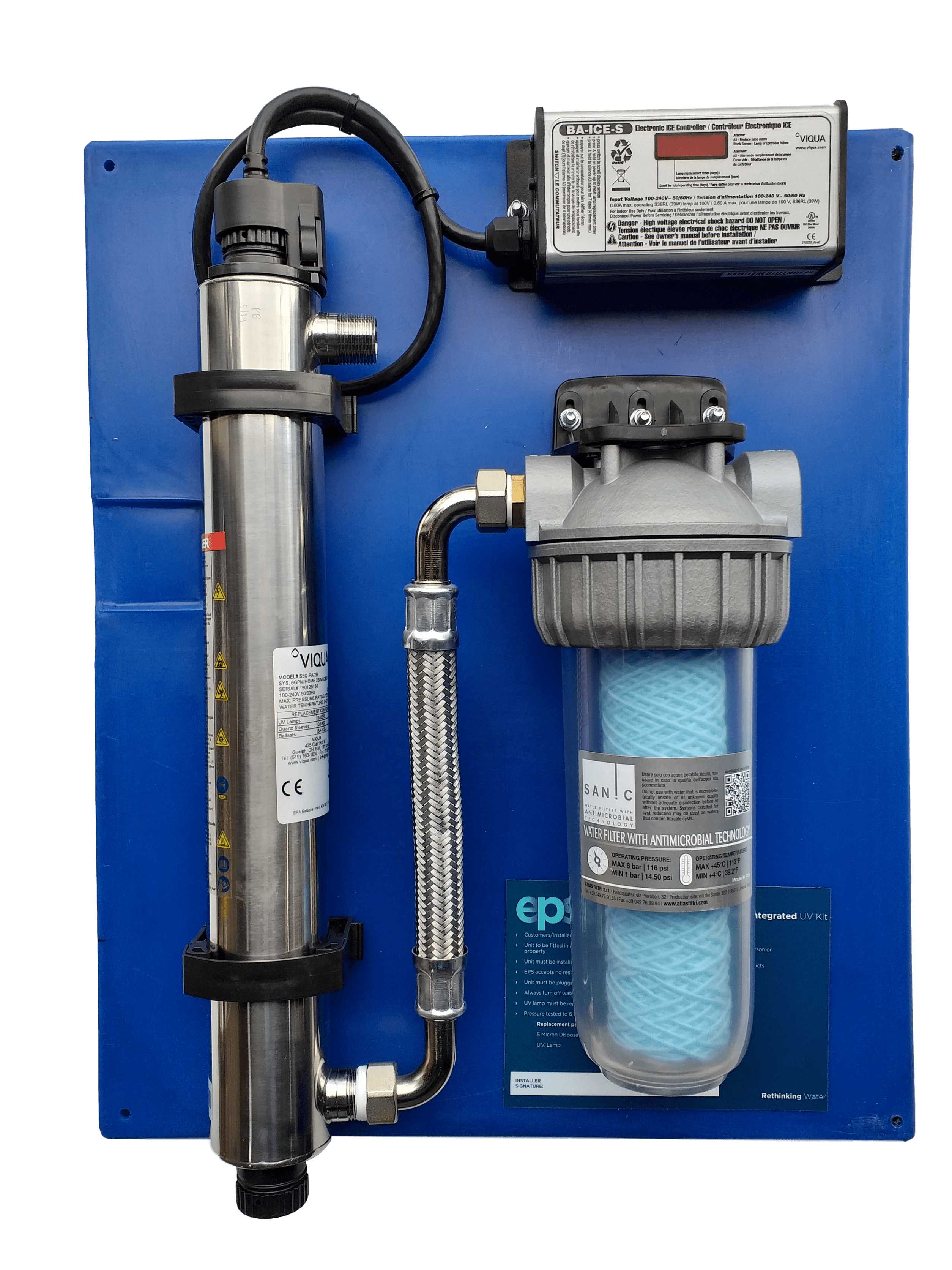 VIQUA Integrated UV Water Disinfection Kit 5gpm