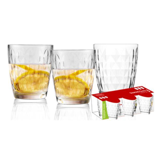 34Cl Diamond Tumbler Set 3 - Steelex