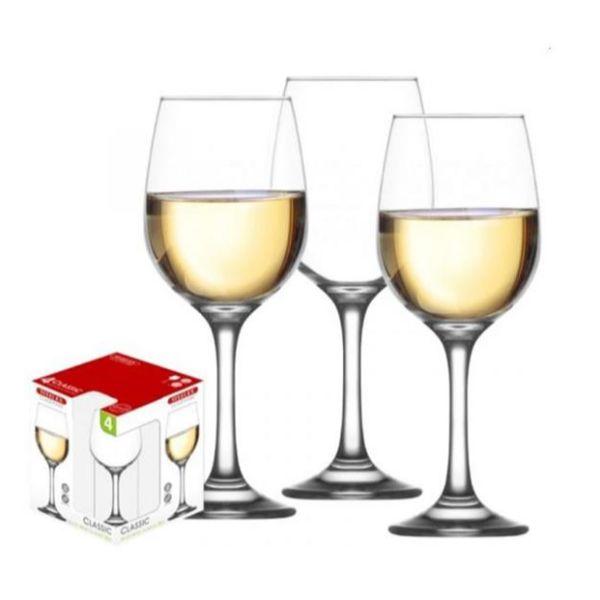 Set of 4 White Wine Glasses