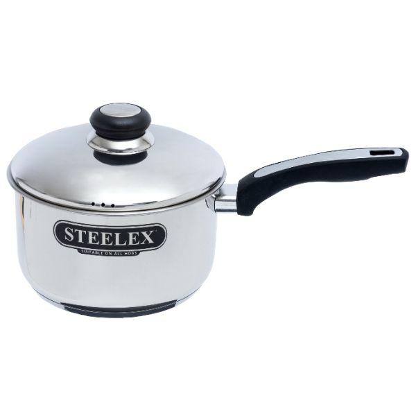16Cm Steelex Saucepan & Lid 6.5In