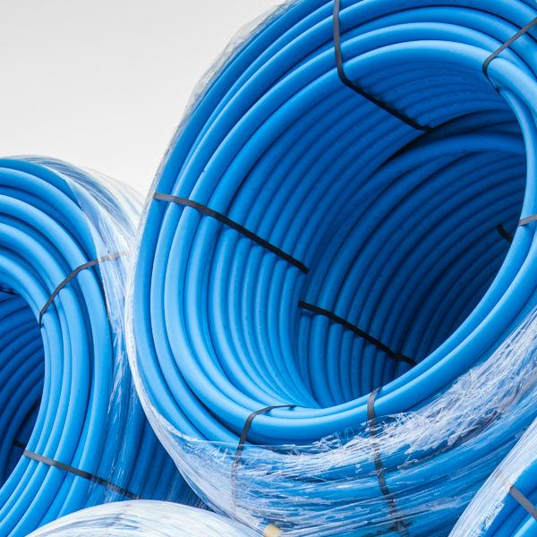 MDPE Blue Pipe Coil Main Water Supply 32mm x 25m