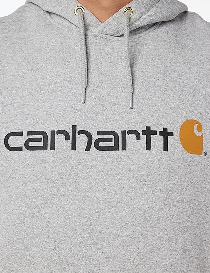 Carhartt Loose Fit Midweight Logo Graphic Sweatshirt Heather Grey