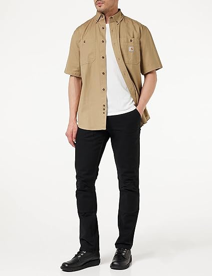 Carhartt Rugged Flex Straight Fit Duck Double Front Utility Work Trousers Black