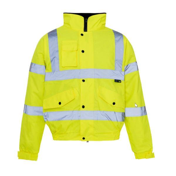 Supertouch Hi Viz Yellow Bomber Jacket