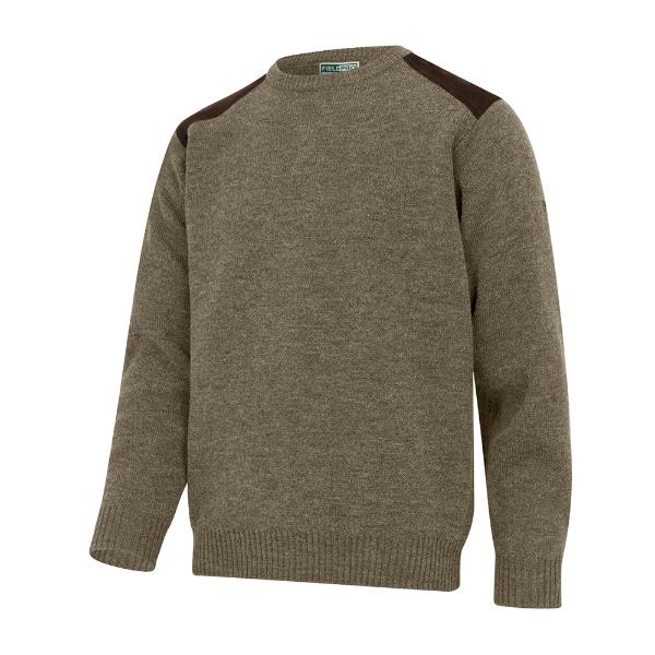 FieldPro Melrose Mens Crew Pullover MGreen Marl