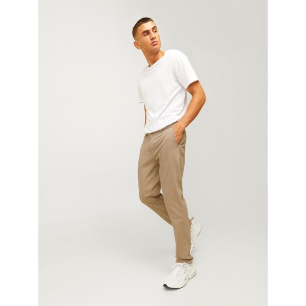 JJ Rebel Michael Mens Slim Fit Chinos Crockery