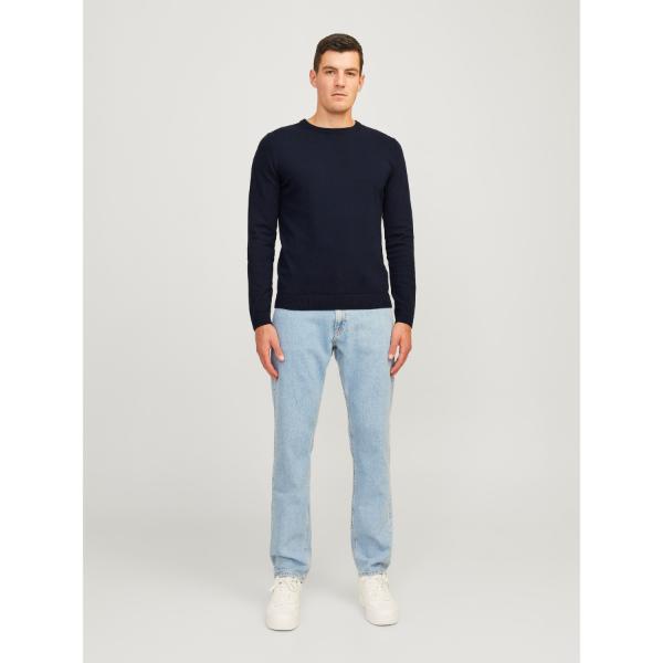 JJ Rebel Callum Mens Crew Neck Pullover Navy Blazer