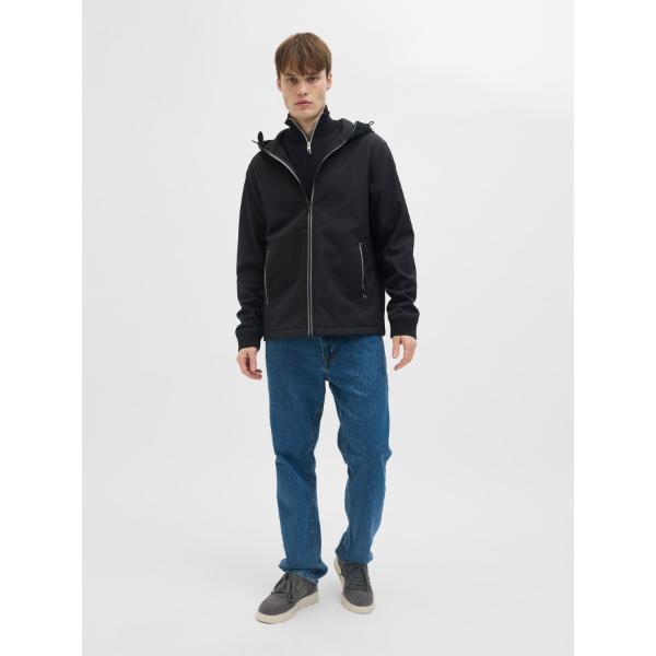 JJ Rebel Callum Knit Half Zip Black