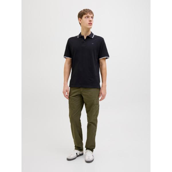 JJ Rebel Zell Mens Polo Shirt Black