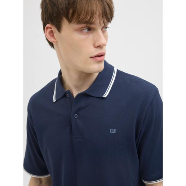 JJ Rebel Zell Mens Polo Shirt Sky Captain