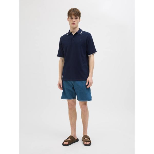 JJ Rebel Zell Mens Polo Shirt Sky Captain