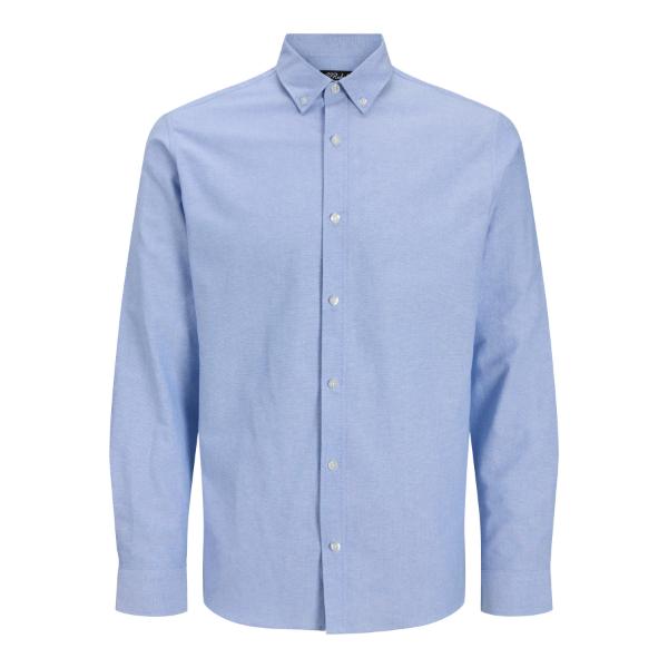 JJ Rebel Oscar Mens Regular Fit Long Sleeve Shirt Cashemere Blue