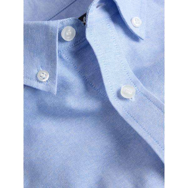 JJ Rebel Oscar Mens Regular Fit Long Sleeve Shirt Cashemere Blue